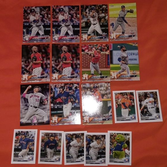 topps Other - 2018 Houston Astros card bundle of 11 w/ 7stickers